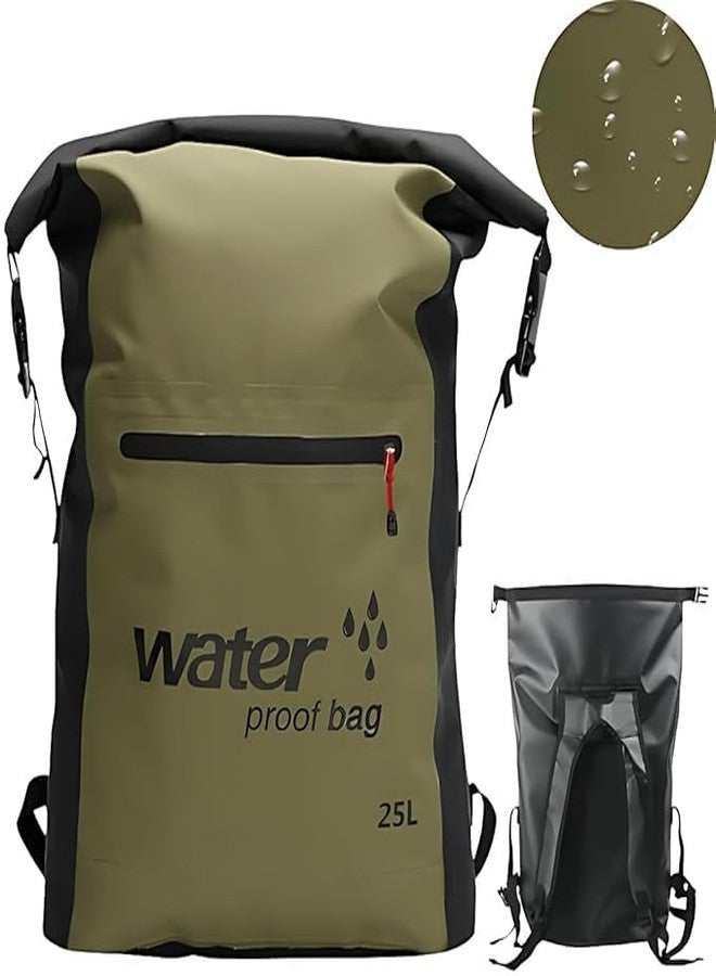 TORIOX Dry Bag Backpack Floating 25L, Dry Bags Waterproof Backpack for Men and Women, Sack Waterproof Bag Roll Top Closure with Front Zippered Pocket Breathable Foam Padded - Image 2